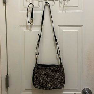 CLAUDIO FERRICI: NWOT women’s print Crossbody bag, with adjustable strap.